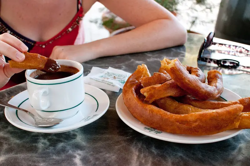 Churros con chocolate